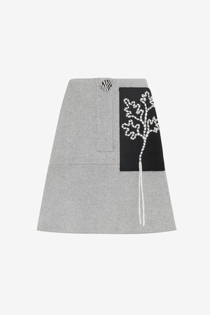 Edun Felt Mini Skirt Edun Felt Mini Skirt