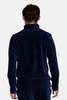 Blue&Cream Micro Cord Velour Pop Collar Shirt - Navy - Thumbnail 2