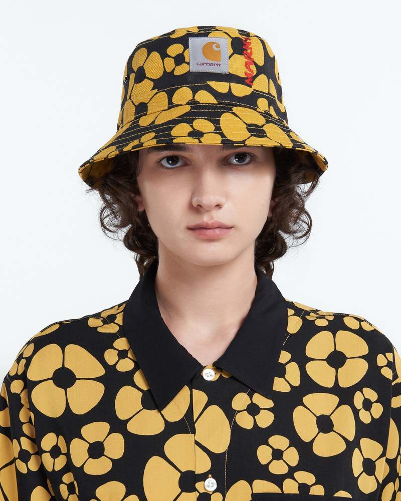 MARNI × CARHARTT Bucket Hat Marni x Carhartt Bucket Hat - Sunflower Floral | Garmentory