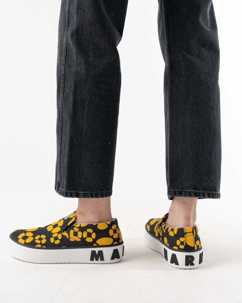 ★ Marni ★ x Carhartt シューズ Marni x Carhartt floral-print slip-on Sneakers | Green