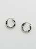 Machete Wavy Chunky Hoops - Silver - Thumbnail 1