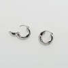 Machete Wavy Chunky Hoops - Silver - Thumbnail 2