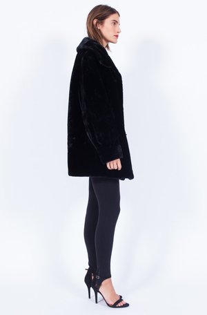 Yo Vintage! Black Faux Fur Coat - Medium Yo Vintage! Black Faux Fur Coat - Medium