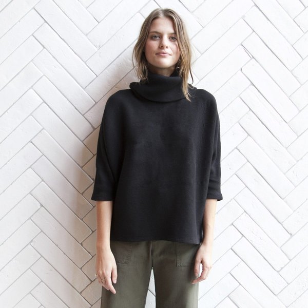 Esby Mesa Dolman Rib Turtleneck - Black Esby Mesa Dolman Rib Turtleneck - Black