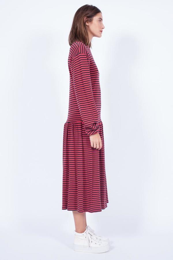 Yo Vintage! Jersey Striped Cotton Dress - Med Yo Vintage! Jersey Striped Cotton Dress - Med