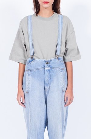 PALE DENIM 90S SUSPENDER OVERALLS (LARGE) PALE DENIM 90S SUSPENDER OVERALLS (LARGE)
