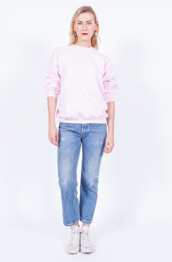 Yo Vintage! Pink Sensitive Embroidery Sweater - Med Yo Vintage! Pink Sensitive Embroidery Sweater - Med