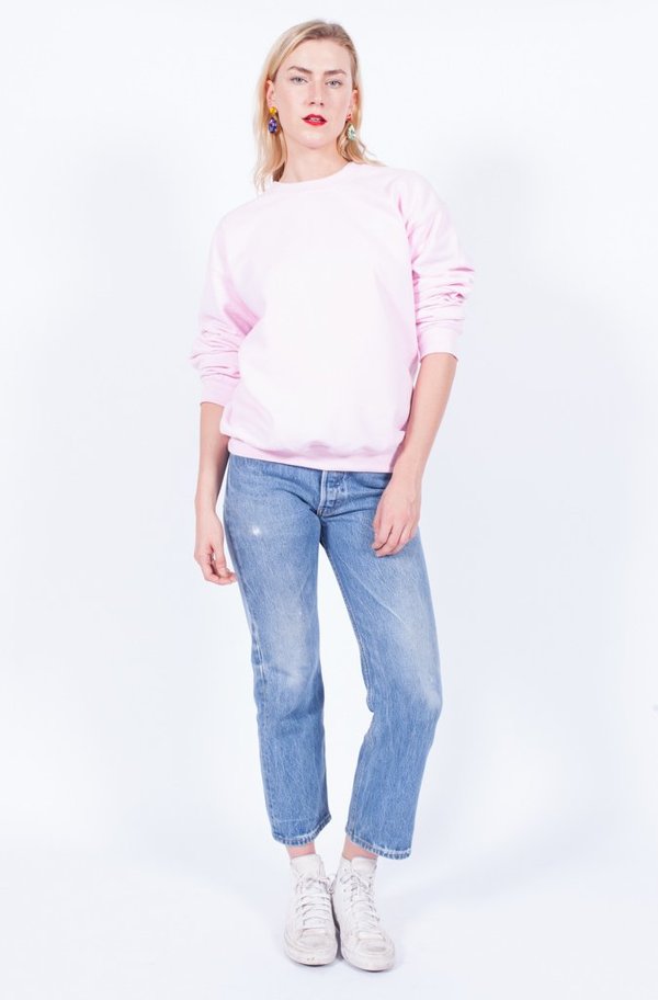 Yo Vintage! Pink Sensitive Embroidery Sweater - Med Yo Vintage! Pink Sensitive Embroidery Sweater - Med