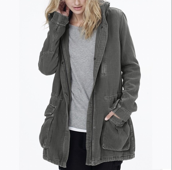 James perse utility jacket top