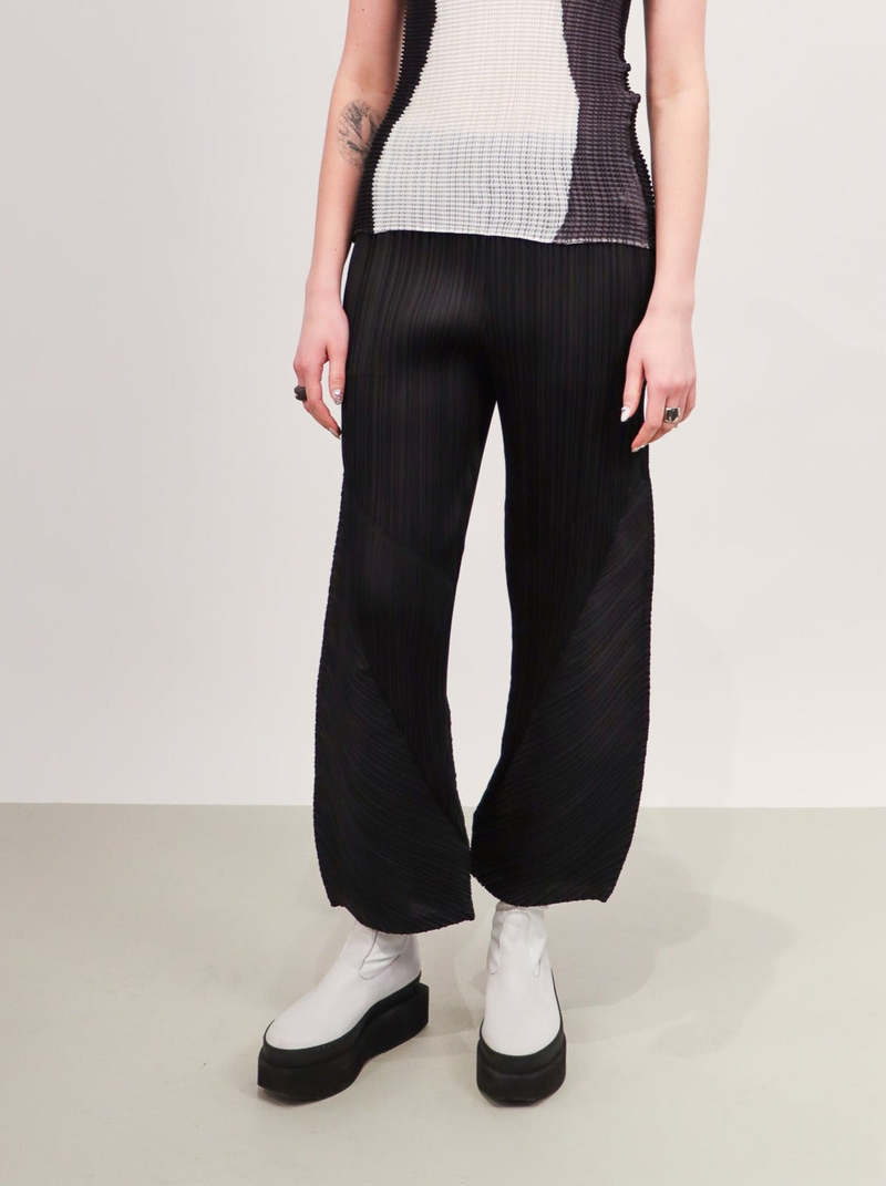 Pleats Please by Issey Miyake Thicker Bottoms 1 Flare Pants