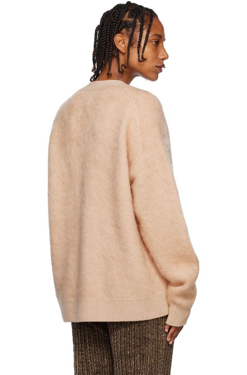 Acne Studios Beige Brushed Cardigan | Garmentory