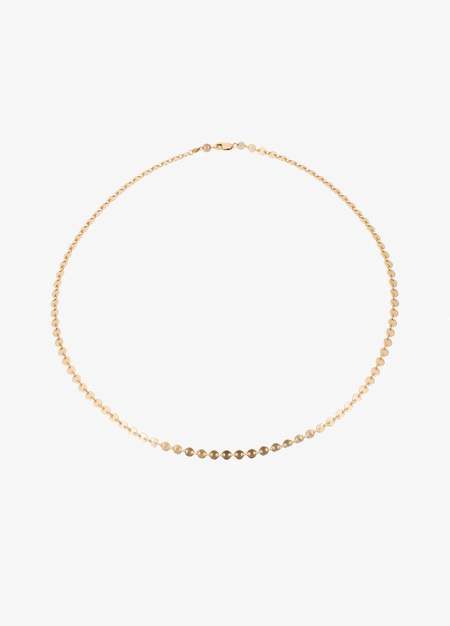 Mara Micro Rectangle Chain Choker - Silver | Garmentory