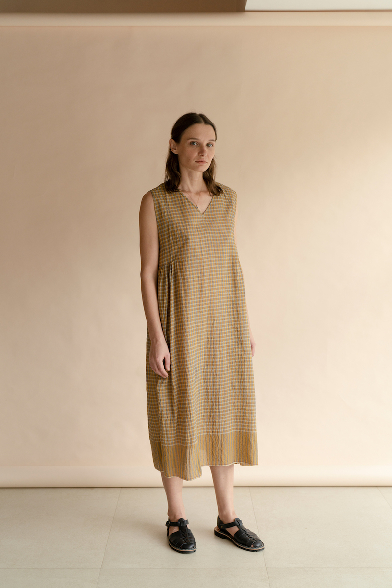 RUNAWAY BICYCLE NIA DRESS - MUSTARD RUNAWAY BICYCLE NIA DRESS - MUSTARD