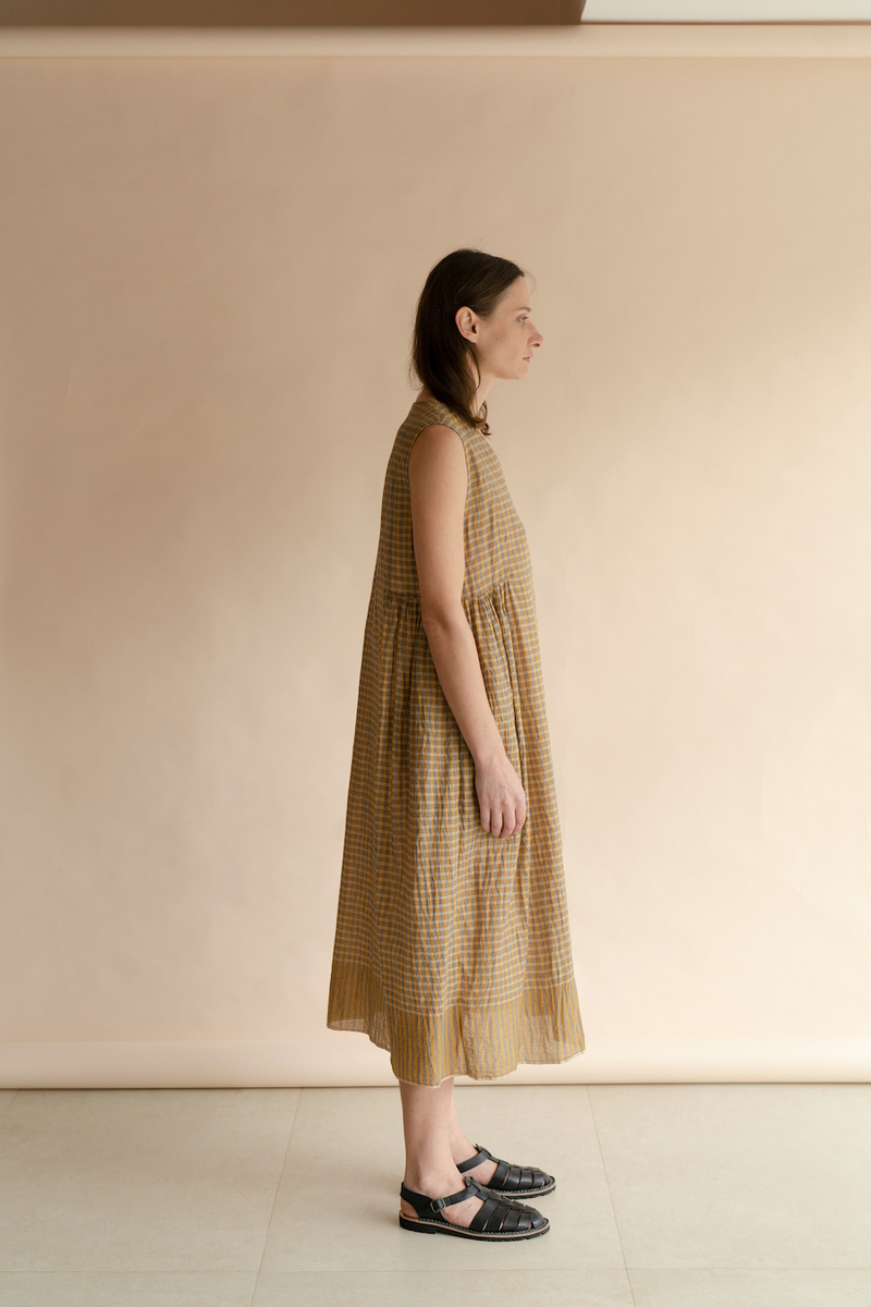 RUNAWAY BICYCLE NIA DRESS - MUSTARD RUNAWAY BICYCLE NIA DRESS - MUSTARD