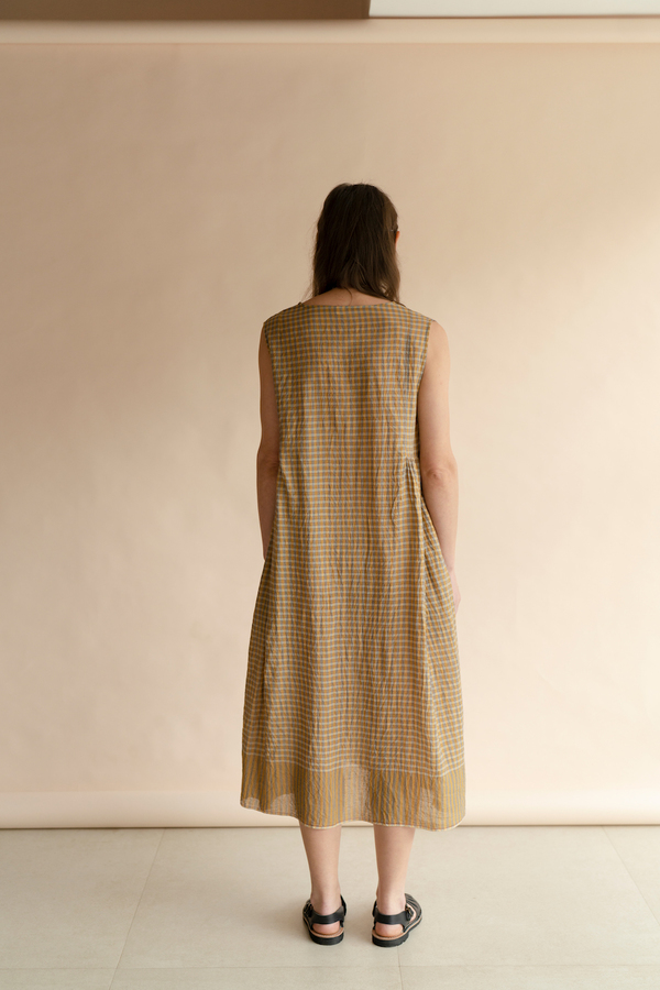 RUNAWAY BICYCLE NIA DRESS - MUSTARD RUNAWAY BICYCLE NIA DRESS - MUSTARD