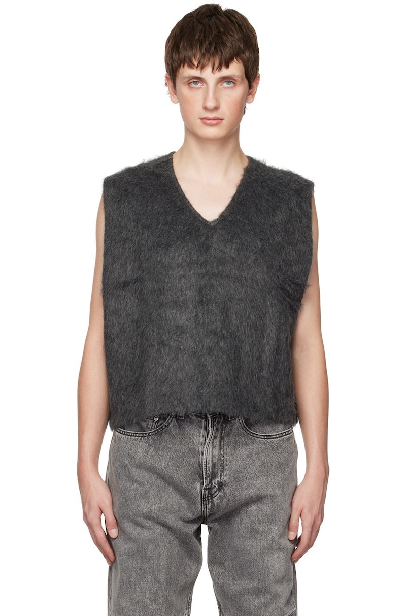 トップス OUR LEGACY DOUBLE LOCK VEST Our Legacy - Double Lock Vest Ament Check Mohair