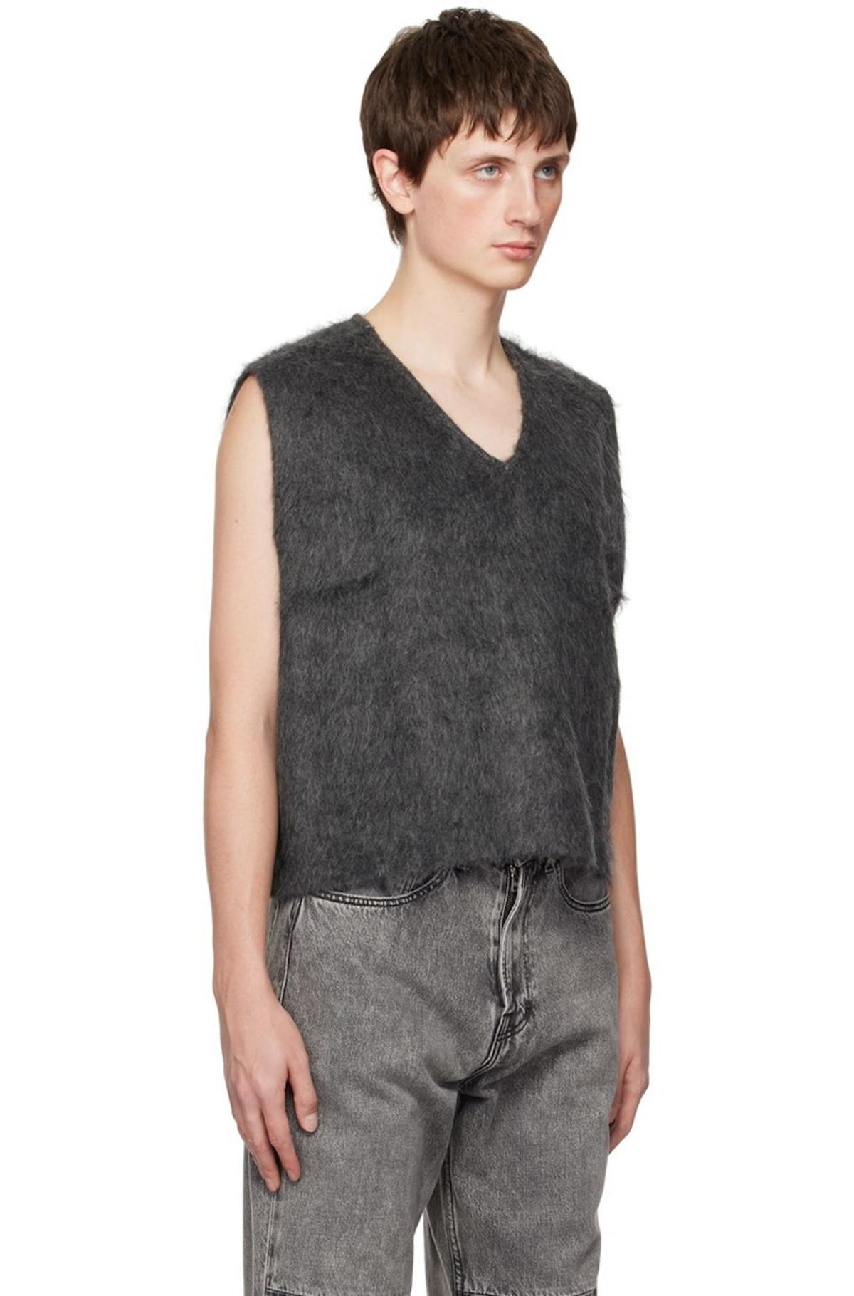 OUR LEGACY DOUBLE LOCK VEST ASH GREY 46