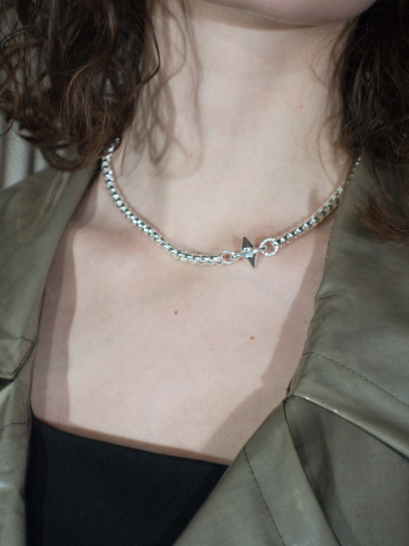 Unisex Martine Ali Lichi Boxer Necklace - Silver | Garmentory
