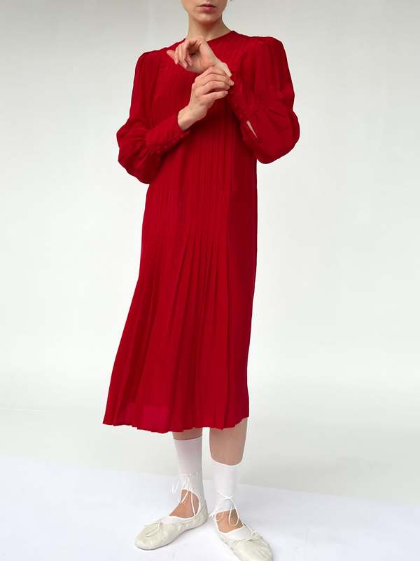 open lace back dress 60's Vintage Retro Design Little Black Satin Dress with Burgundy Sash Ribbon Belt US4 ( Eu36) / Black main image 1