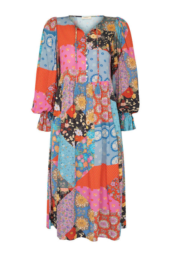 spell cha cha boho midi dress SPELL & THE GYPSY COLLECTIVE Cha Cha Boho Midi Dress - Multi