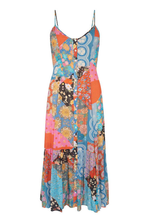 SPELL & THE GYPSY COLLECTIVE Cha Cha Strappy Midi Dress - Multi