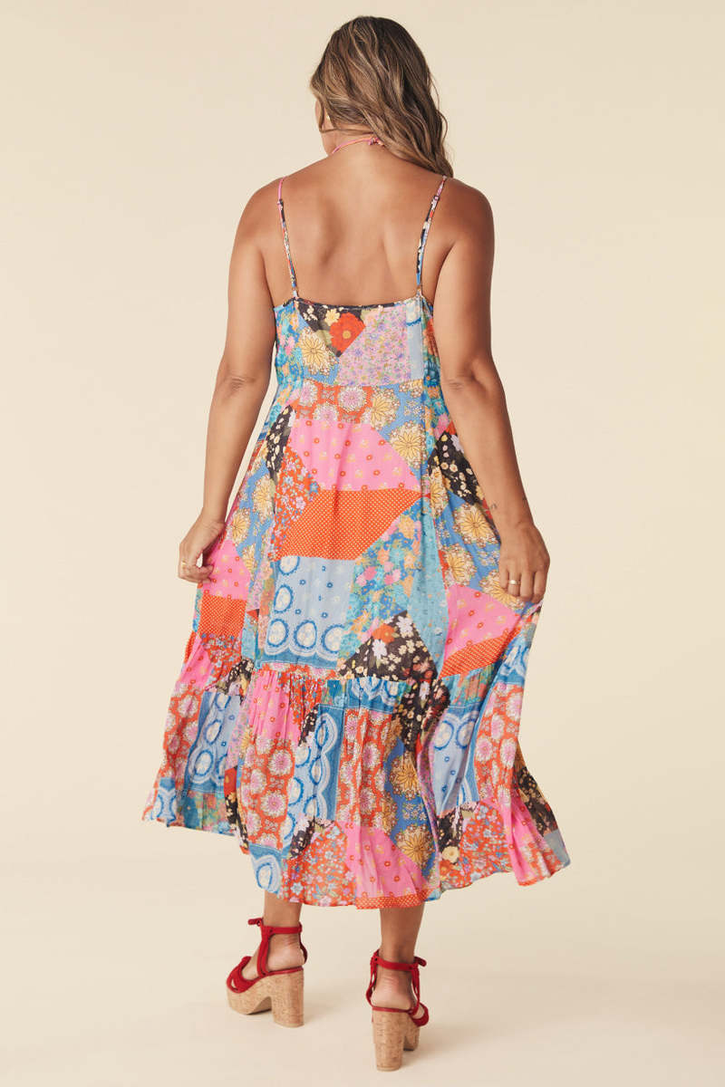 SPELL & THE GYPSY COLLECTIVE Cha Cha Strappy Midi Dress - Multi