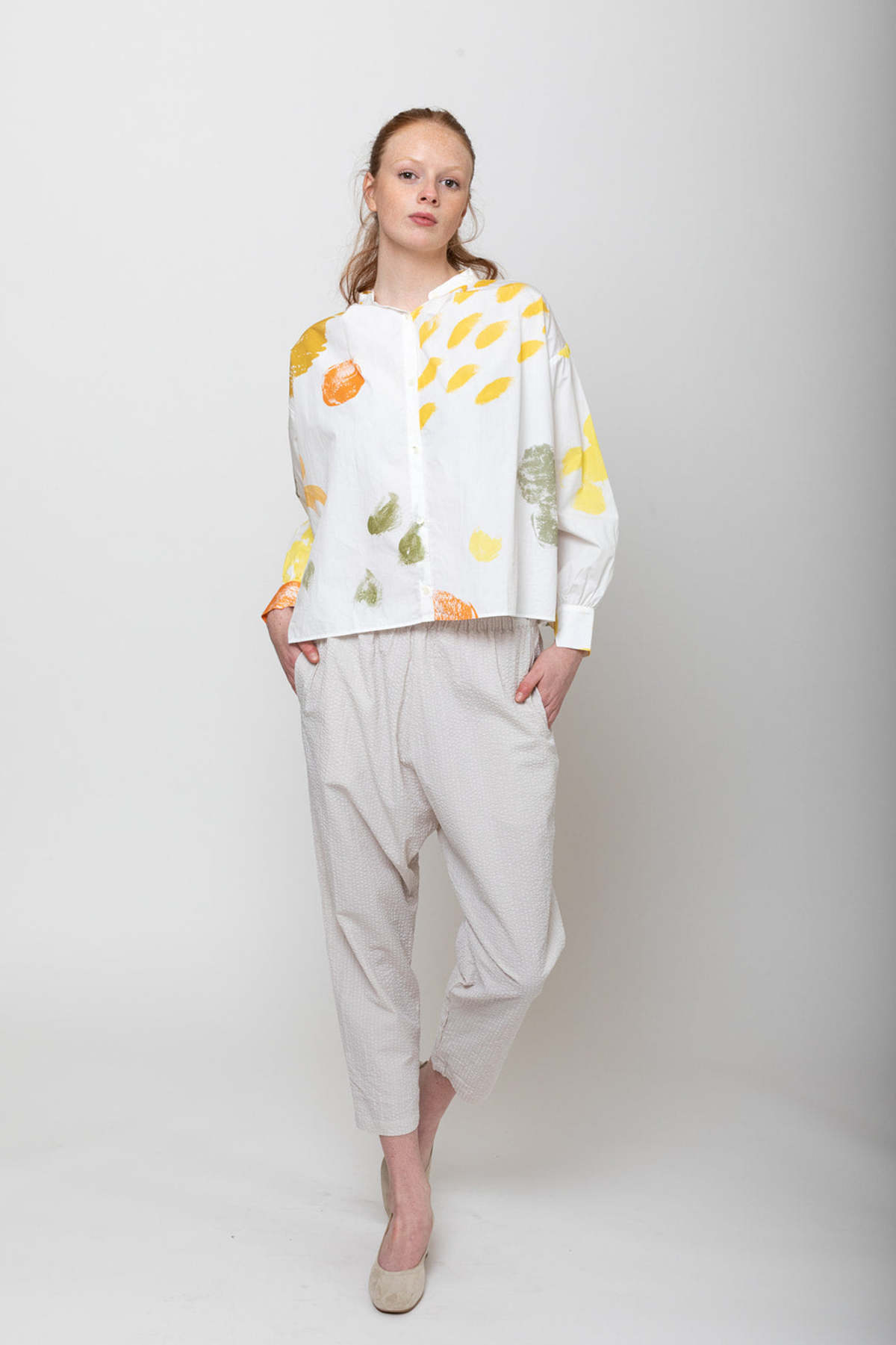 Gallego Desportes Sourire Top - Yellow Dots - Image 4 of 4