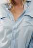 Silk Laundry Boyfriend Shirt - Sky - Thumbnail 5
