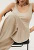 Silk Laundry RIBBED TANK - HAZELNUT - Thumbnail 1