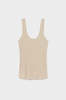Silk Laundry RIBBED TANK - HAZELNUT - Thumbnail 2