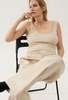 Silk Laundry RIBBED TANK - HAZELNUT - Thumbnail 3
