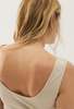 Silk Laundry RIBBED TANK - HAZELNUT - Thumbnail 4