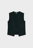 Silk Laundry Twill Slouch Vest - Black - Thumbnail 5
