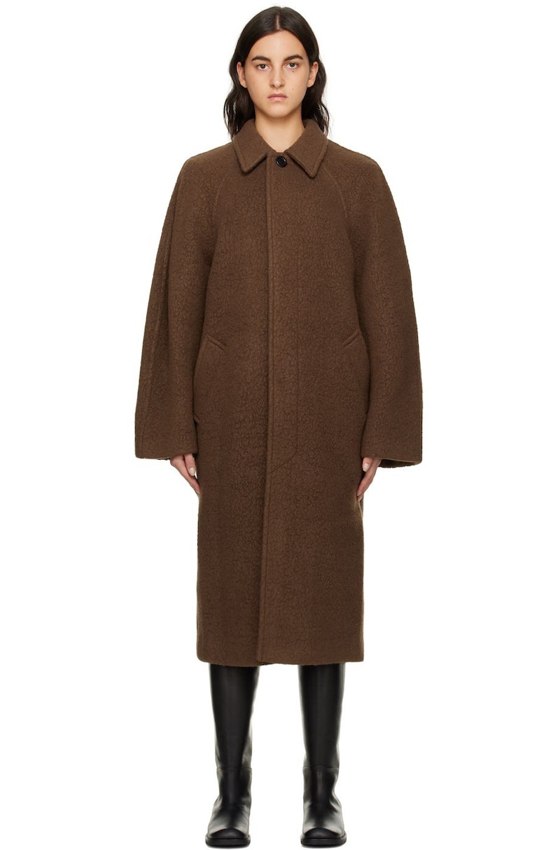 AMOMENTO Raglan Coat - Brown | Garmentory