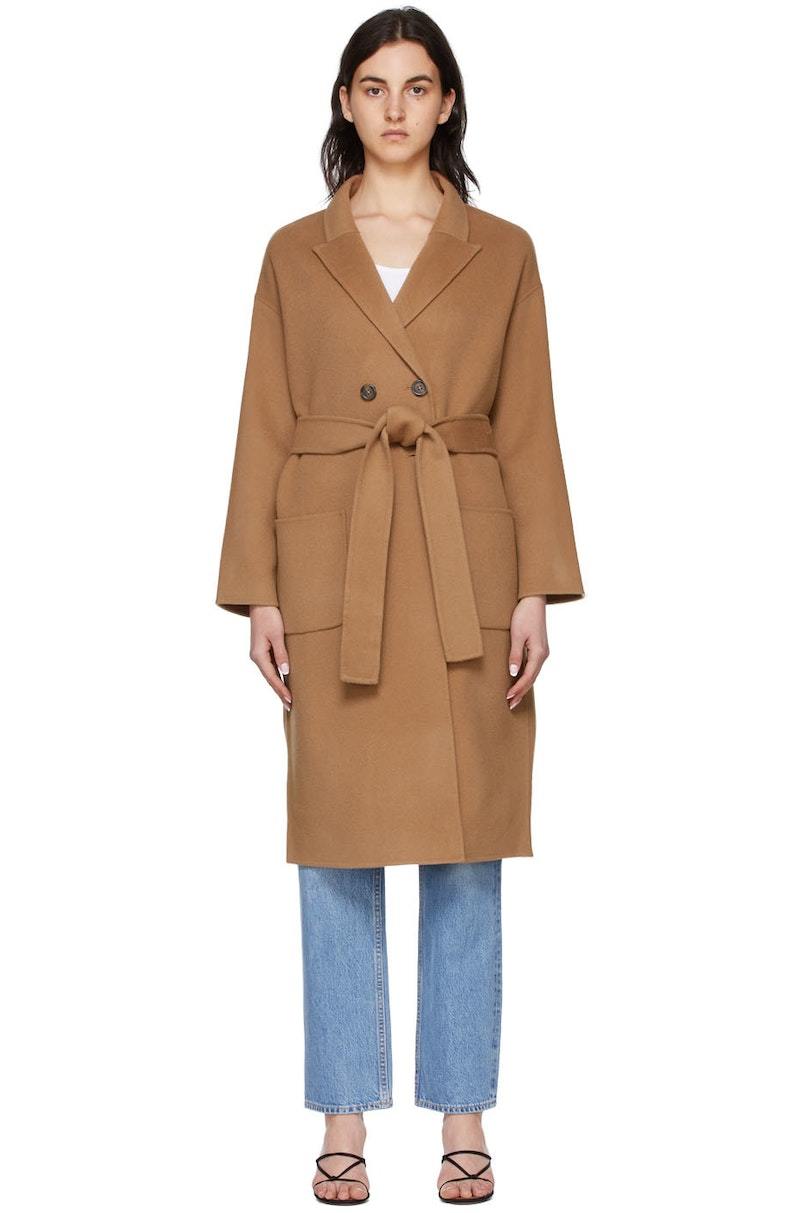 Anine Bing Dylan Coat Camel Garmentory