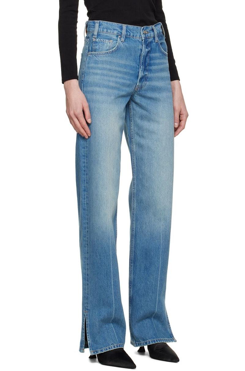 Anine Bing Roy Jeans - Washed Blue | Garmentory