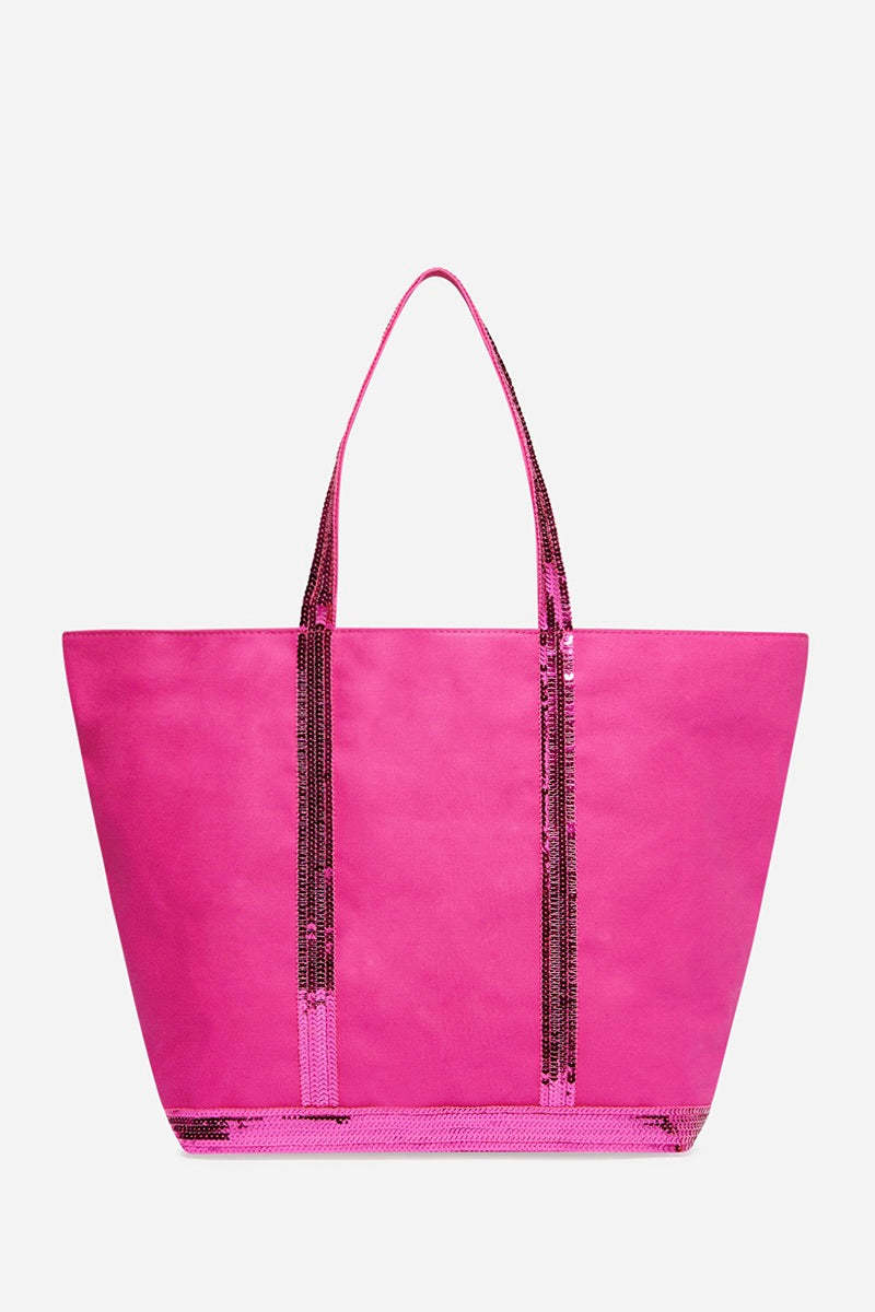 トートバッグ Shopping bag L - Vanessa Bruno - Cotton - Pink Vanessa Bruno Cabas L - Fuchsia | Garmentory