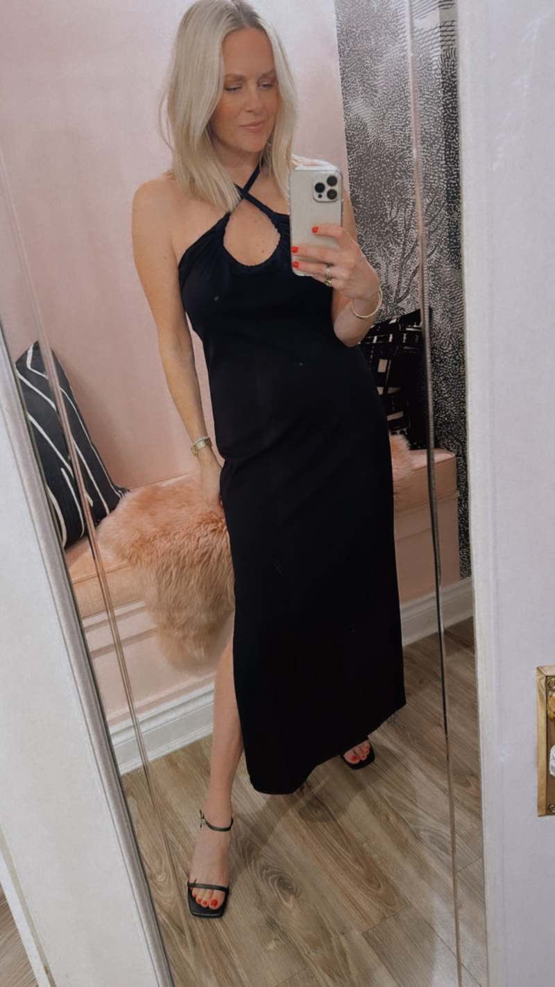 Proenza Schouler Halter Knit Dress - Black | Garmentory