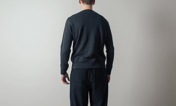 Merz Schwanen 346 Crew-neck Sweatshirt in Charcoal Garmentory