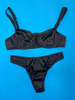 Araks Gita Silk Underwire Bra - Black - Thumbnail 2