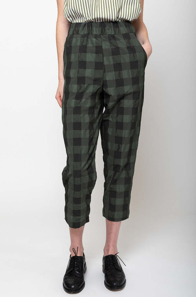 Gallego Desportes Jane Pant - Green Check