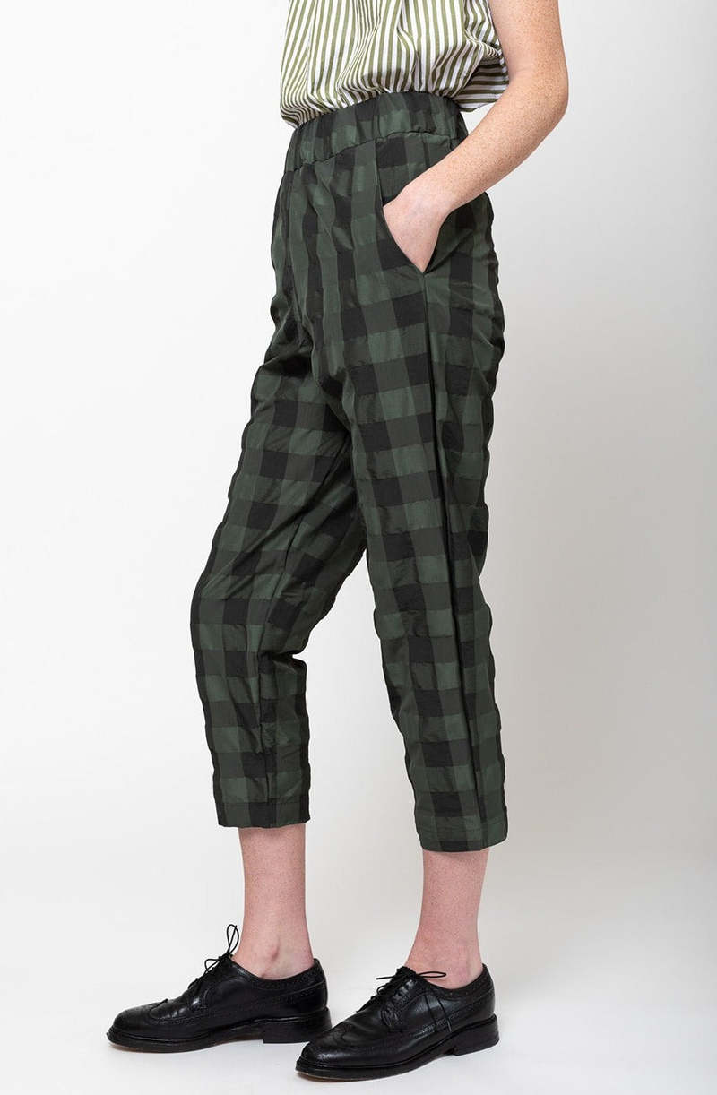 Gallego Desportes Jane Pant - Green Check