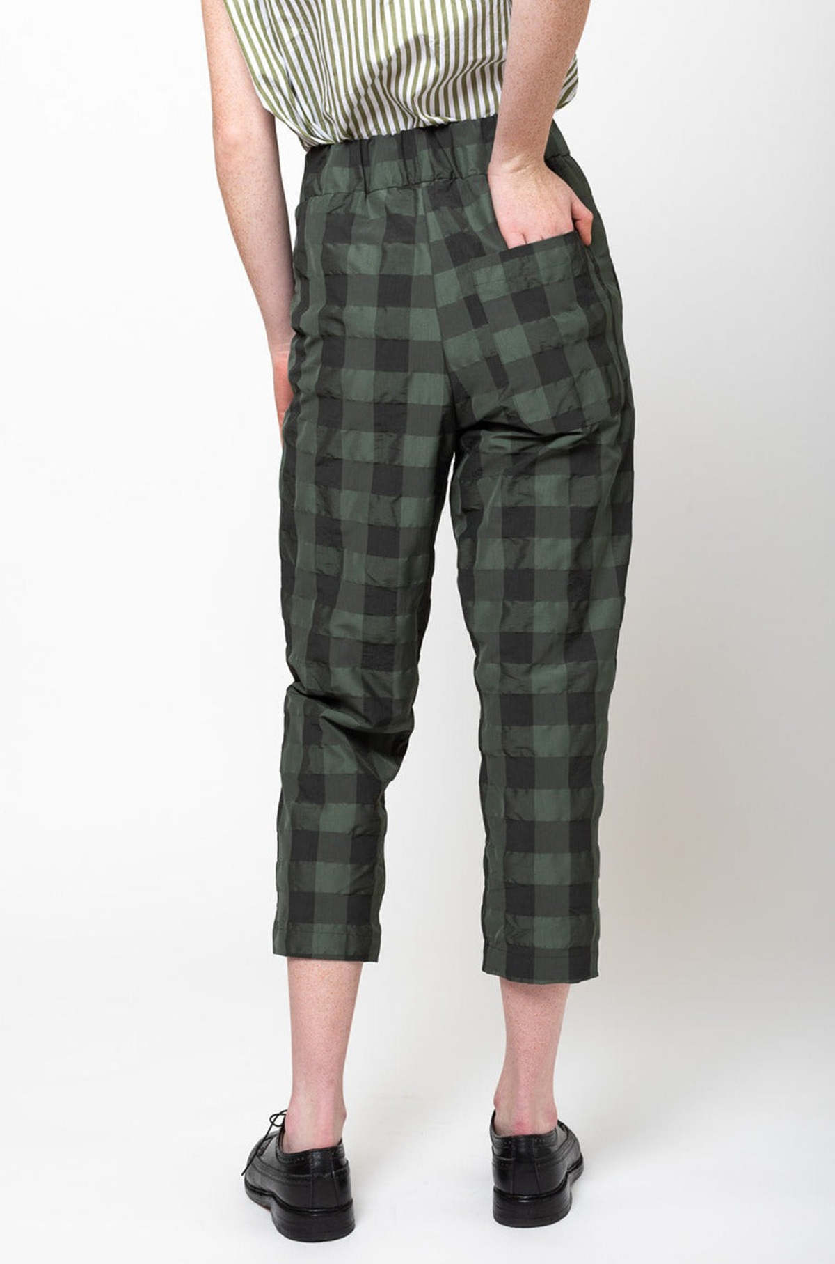 Gallego Desportes Jane Pant - Green Check - Image 5 of 5