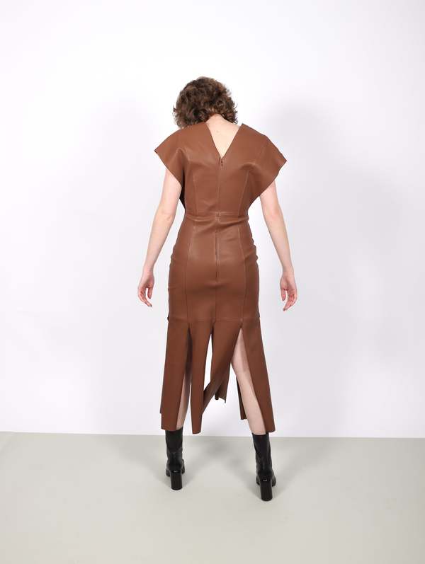 By Malene Birger Alondra Dress - Dark Tan | Garmentory
