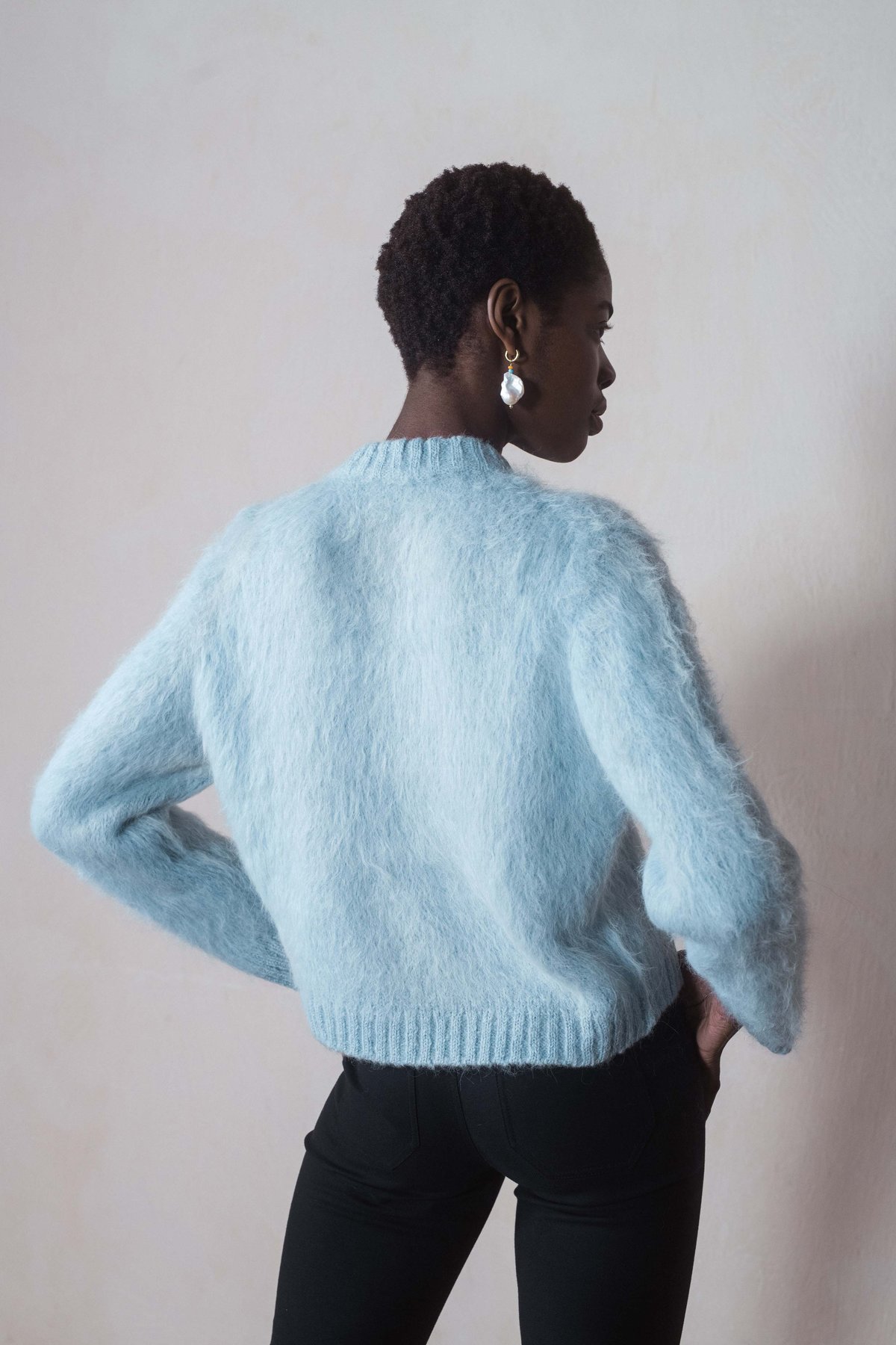 The Brushed Argyle Cardi