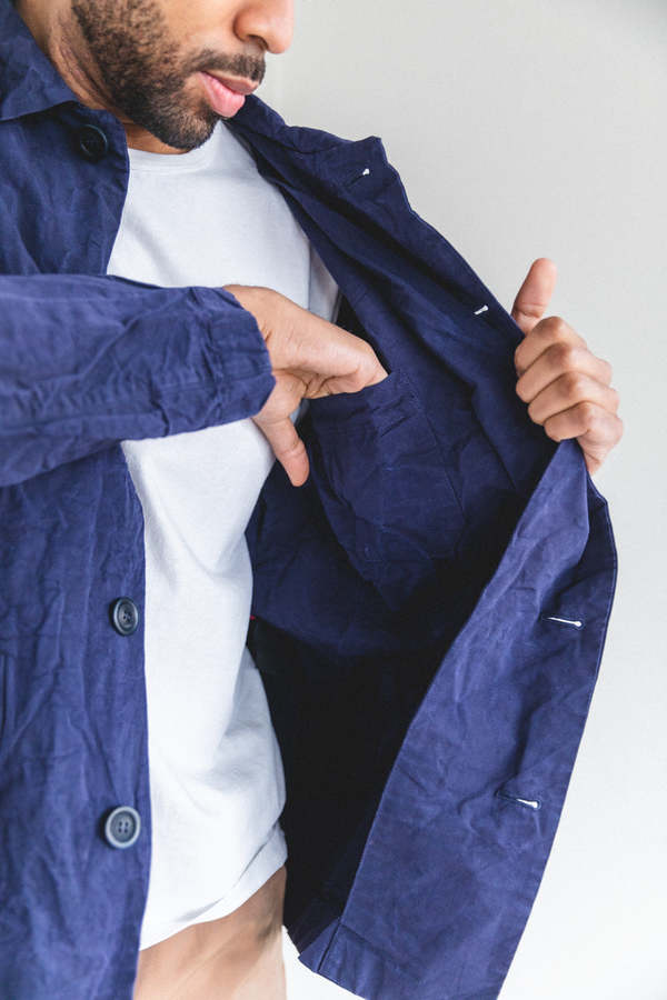 casey casey rivoli JK ダークネイビー　S ウールリネン Casey Casey Rivoli Jacket - Ink Card Lino | Garmentory