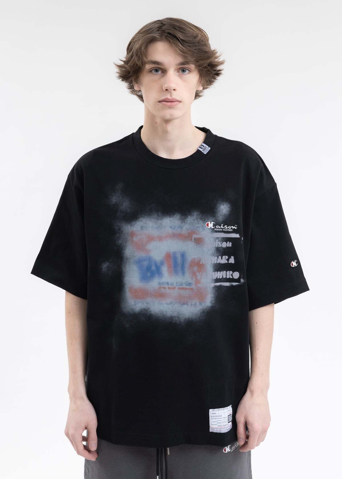 Mihara Yasuhiro Printed Tee - Black | Garmentory