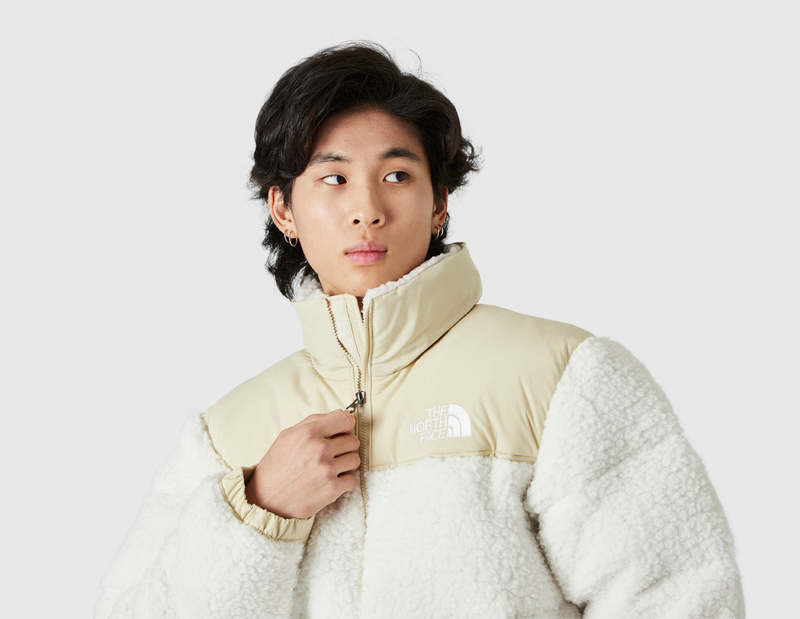 The North Face Sherpa Nuptse Jacket - Gardenia White/Gravel
