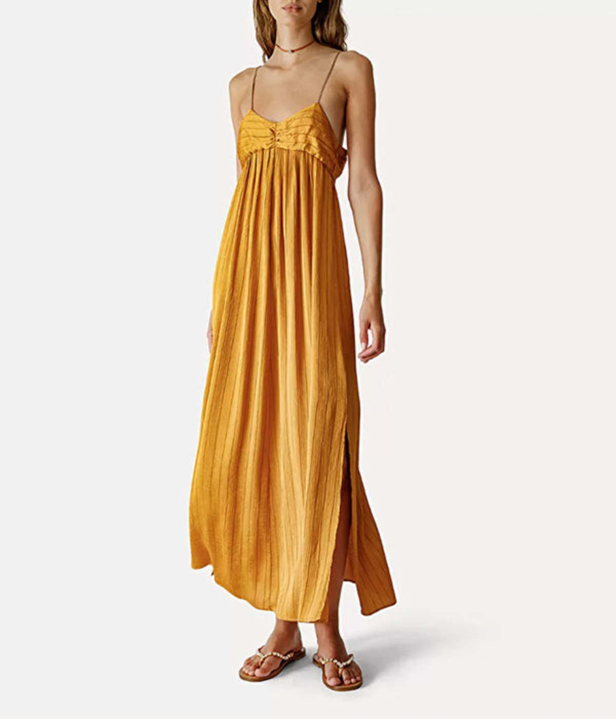 french linen dart midi dress Boden Women's Ivy Placket Linen Midi Dress in Blue