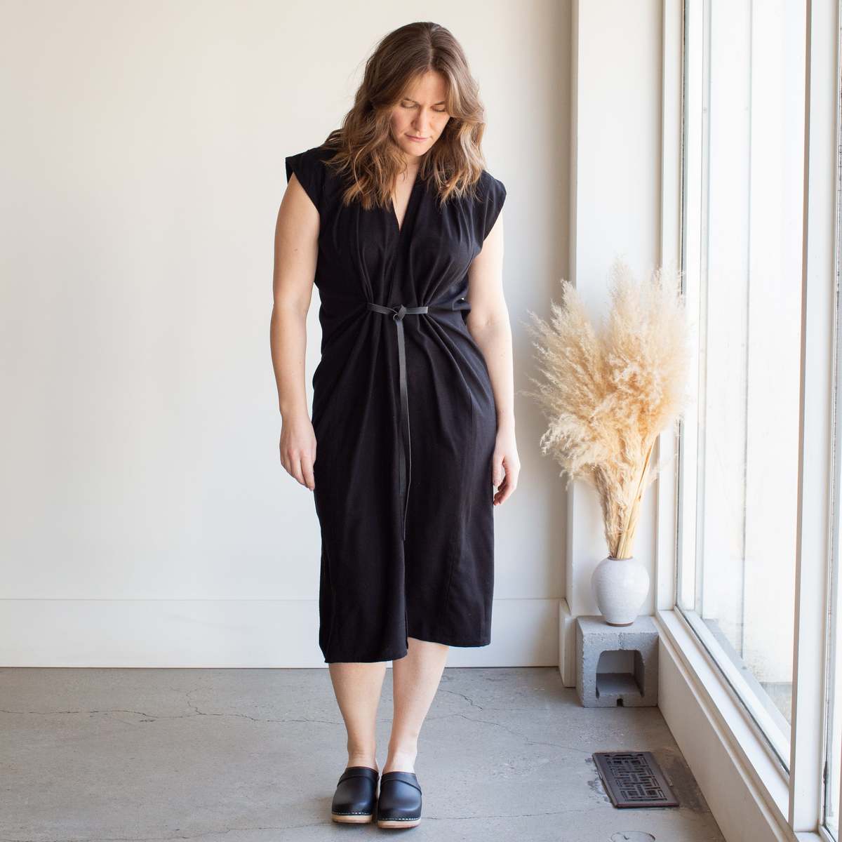 silk noil dress Silk Noil Dress - Willow  Organic Clothing Made in Detroit, USA
